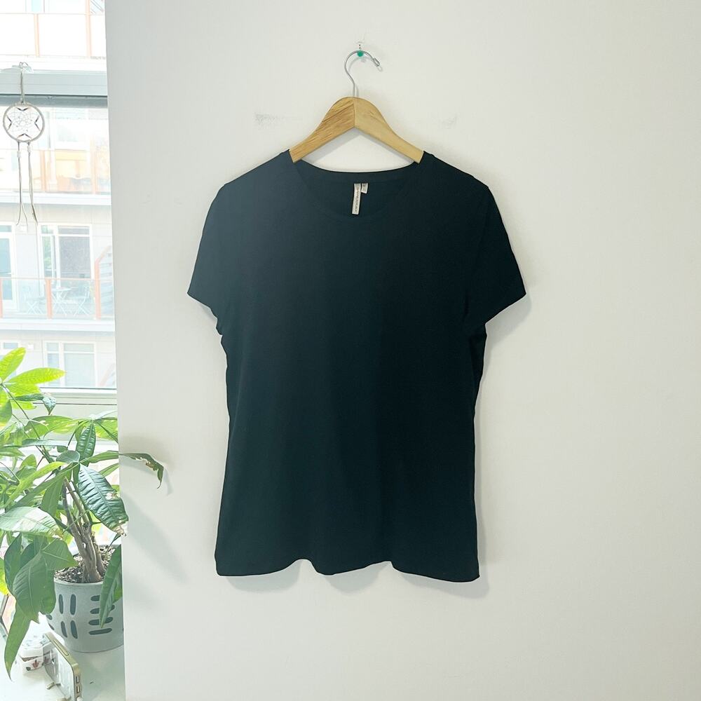 Banana Republic Black Short Sleeve Top Size Large